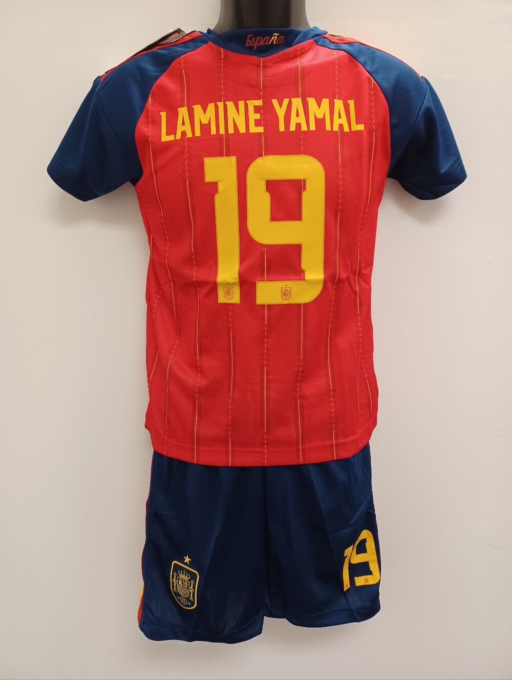 Kids Spain 2026 Soccer Jersey and Shorts Set.